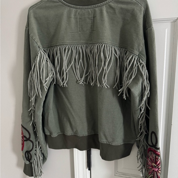 Double D Ranch Green and Pink Knit Top - Picture 5 of 5